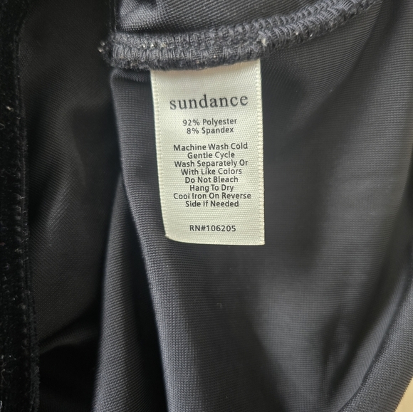 Sundance Morgan Top Women's S Black Velvet Surplice Balletcore Dark Romantic - Picture 8 of 8